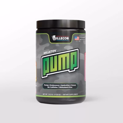Veteran Owned Supplement Company MILLECOR Product Image for Stimulant-Free MILLETOV-Pump Pre-Workout Supplement Image